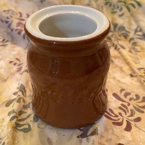 Hall Brown Mustard Jar.